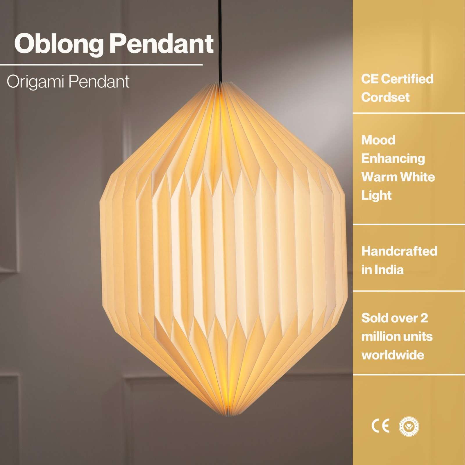 Oblong Origami Lamp