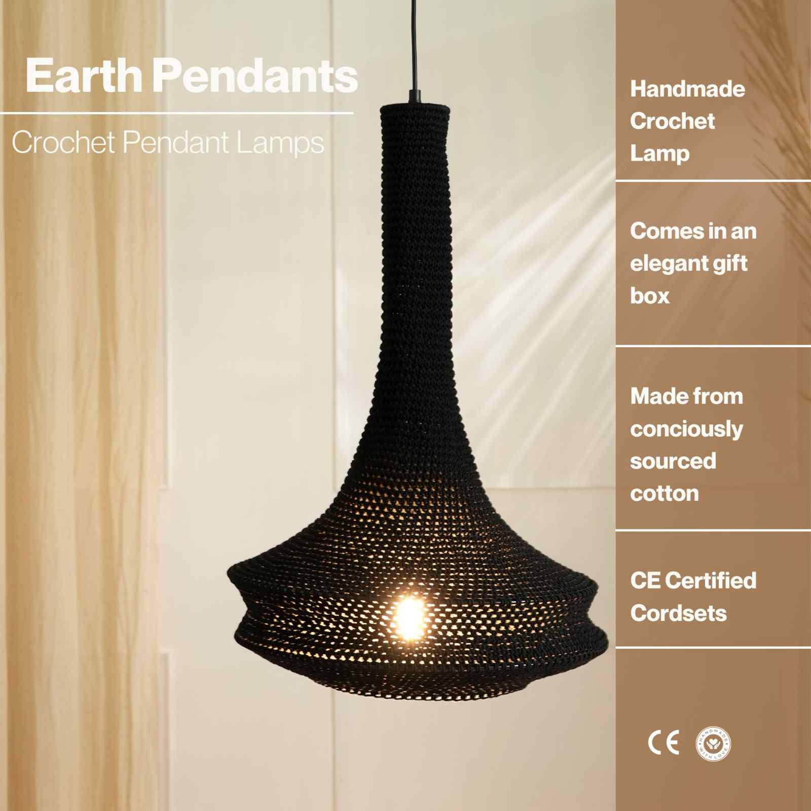 Earth Pendant Lamp Black