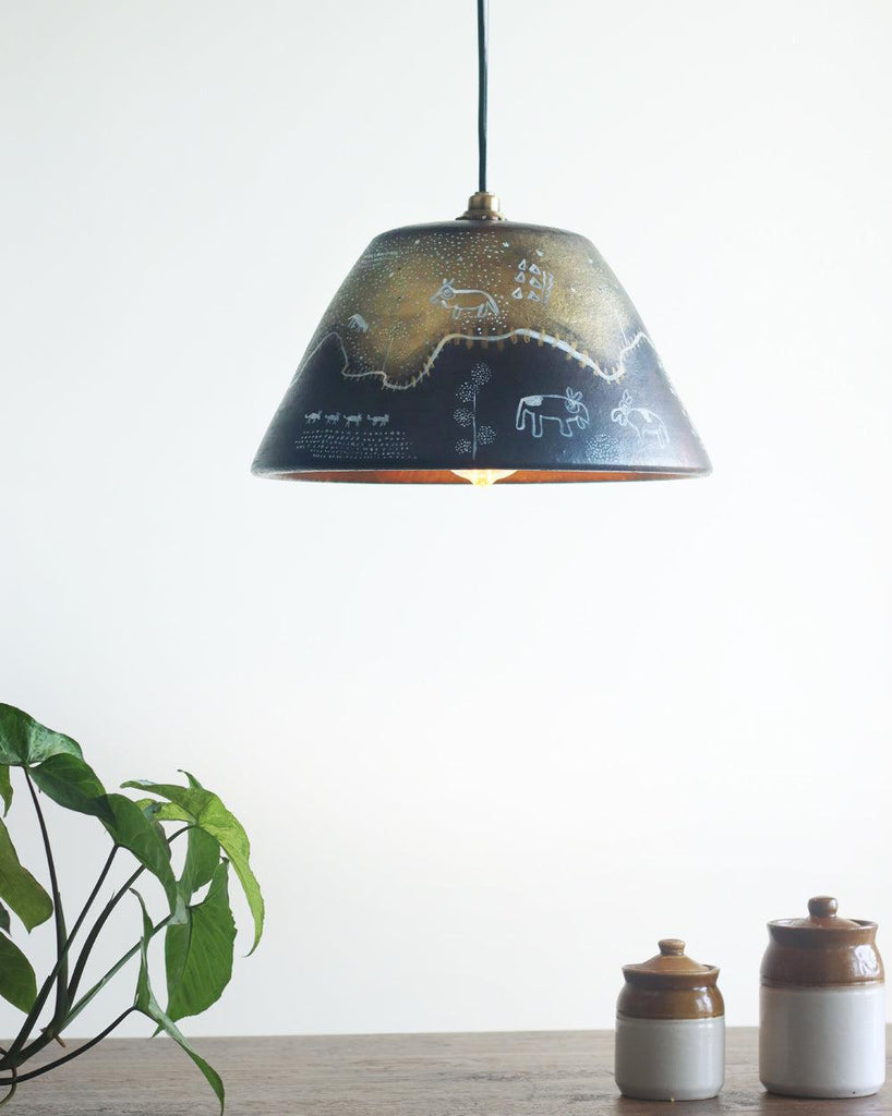 Terracotta pendant online light