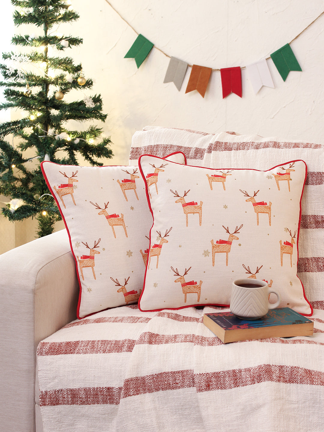 Jolly Reindeer Cushion Gift Set