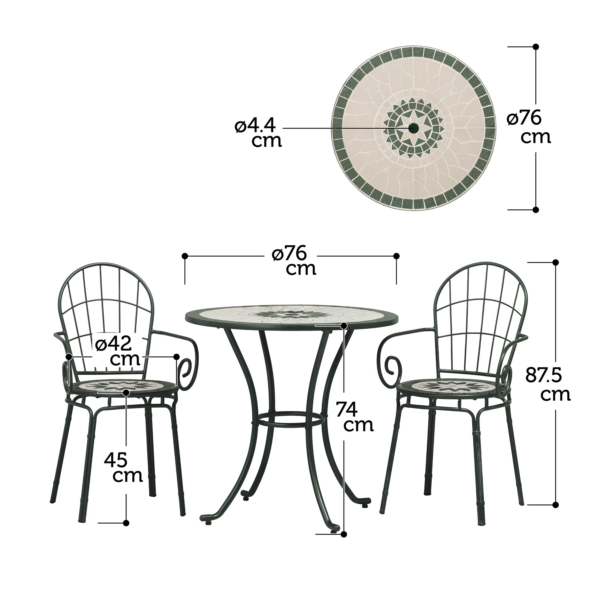 Mozaic Table & Chair Set