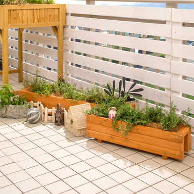 Wooden Terrace Planter