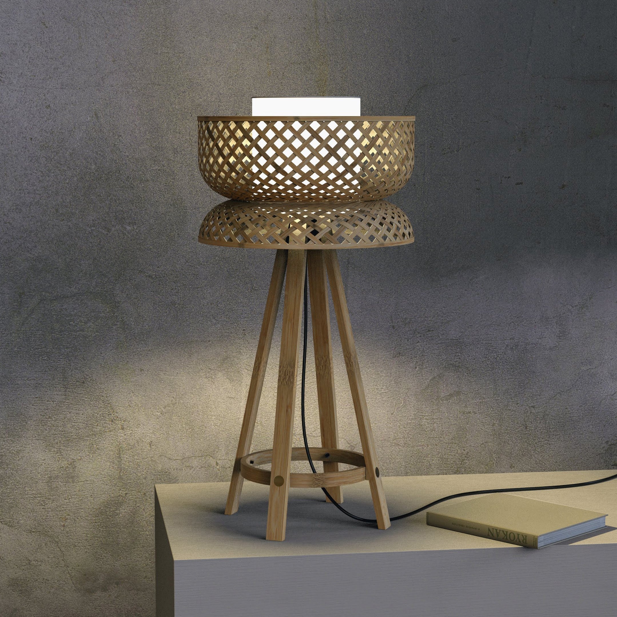 Lotus Bamboo Table Lamp