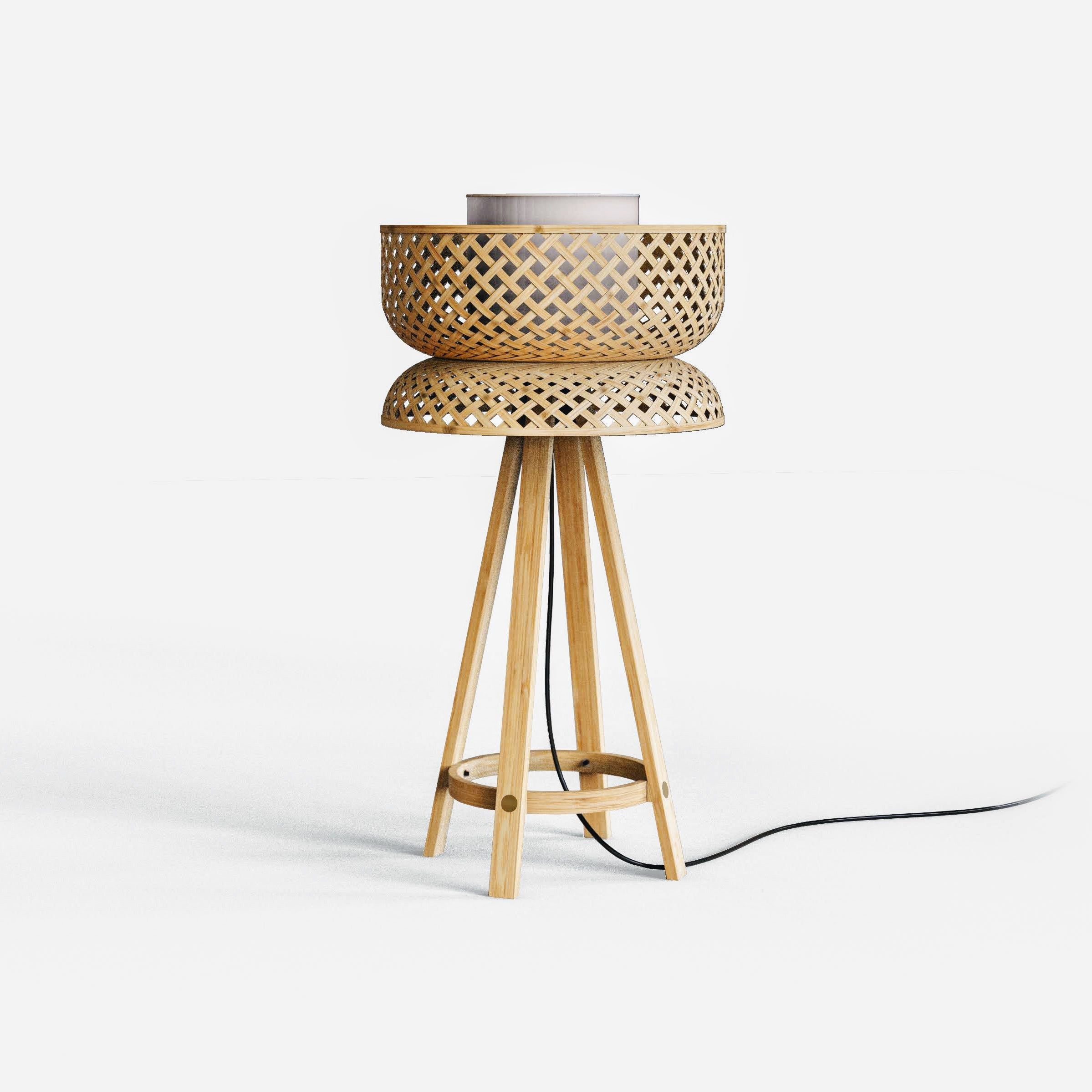 Lotus Bamboo Table Lamp