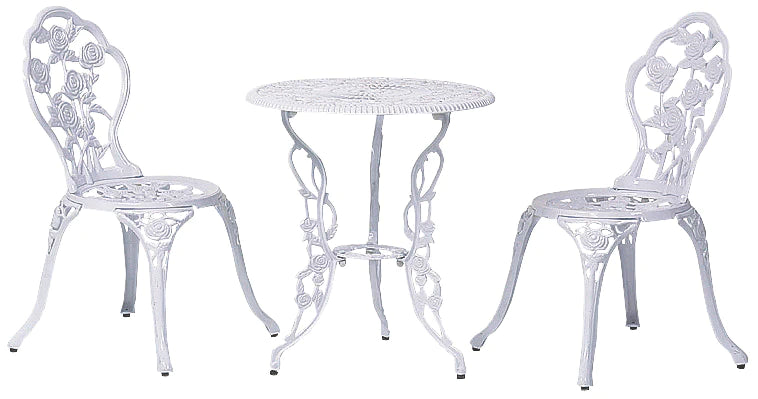 Rose Table, Chair & Bench Set