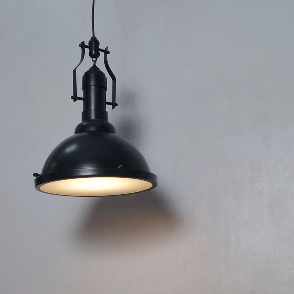 Orchard Frosted Glass Black 13 Inch Pendant Ceiling Light