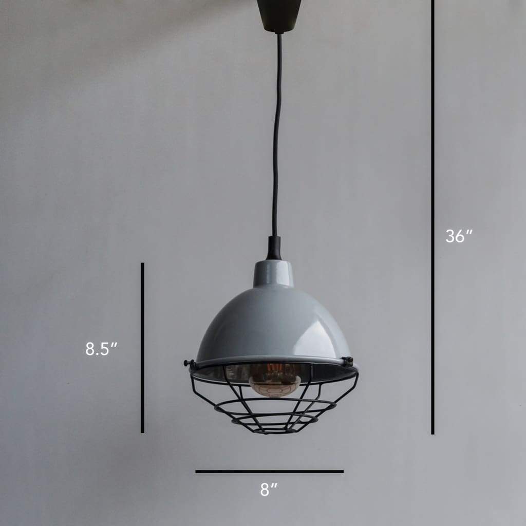 Retro Modern Grey Pendant Industrial Lighting Fixture