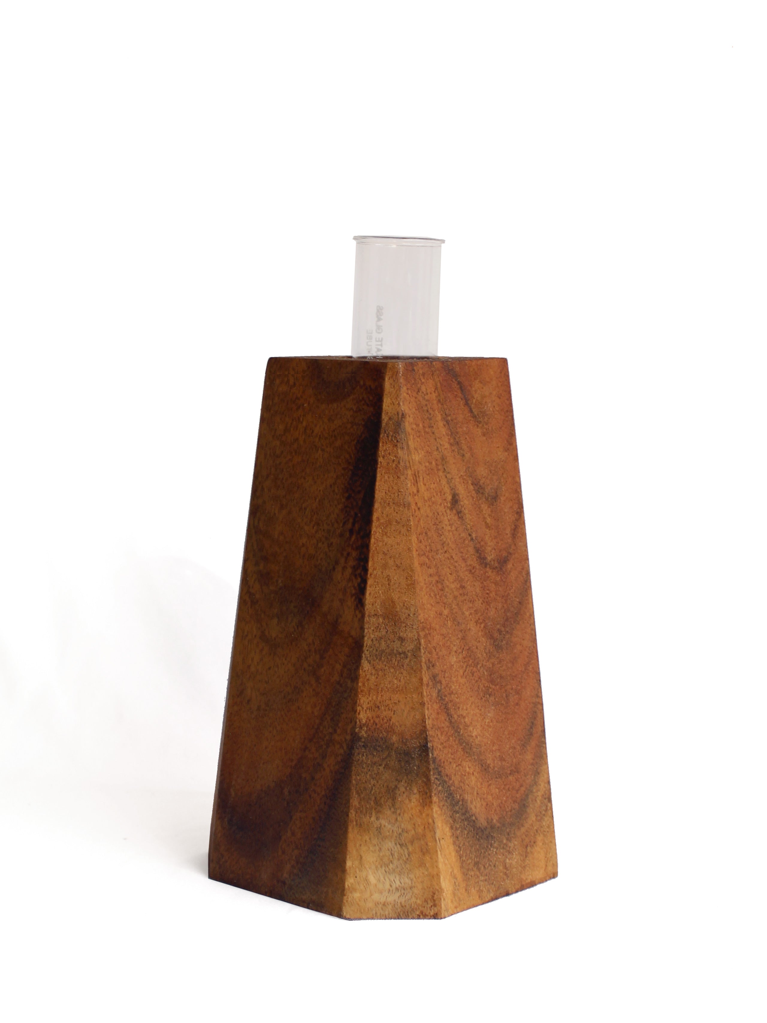 Faceted Pyramid Vase - Studio Indigene