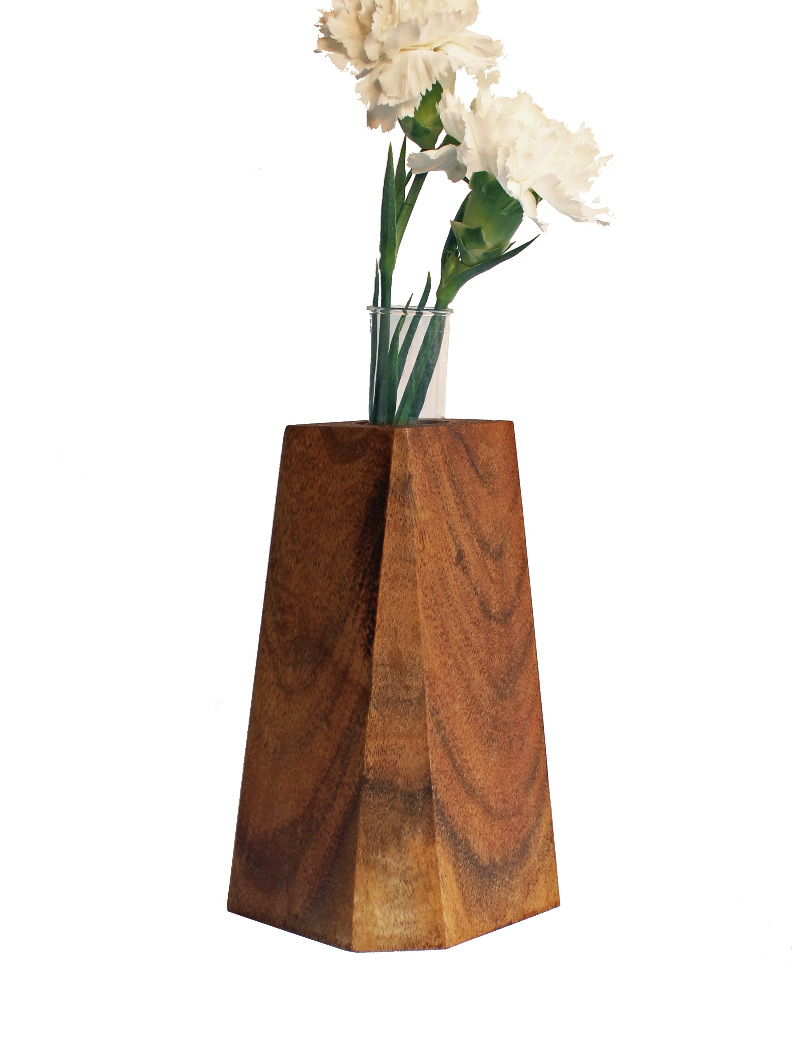 Faceted Pyramid Vase - Studio Indigene