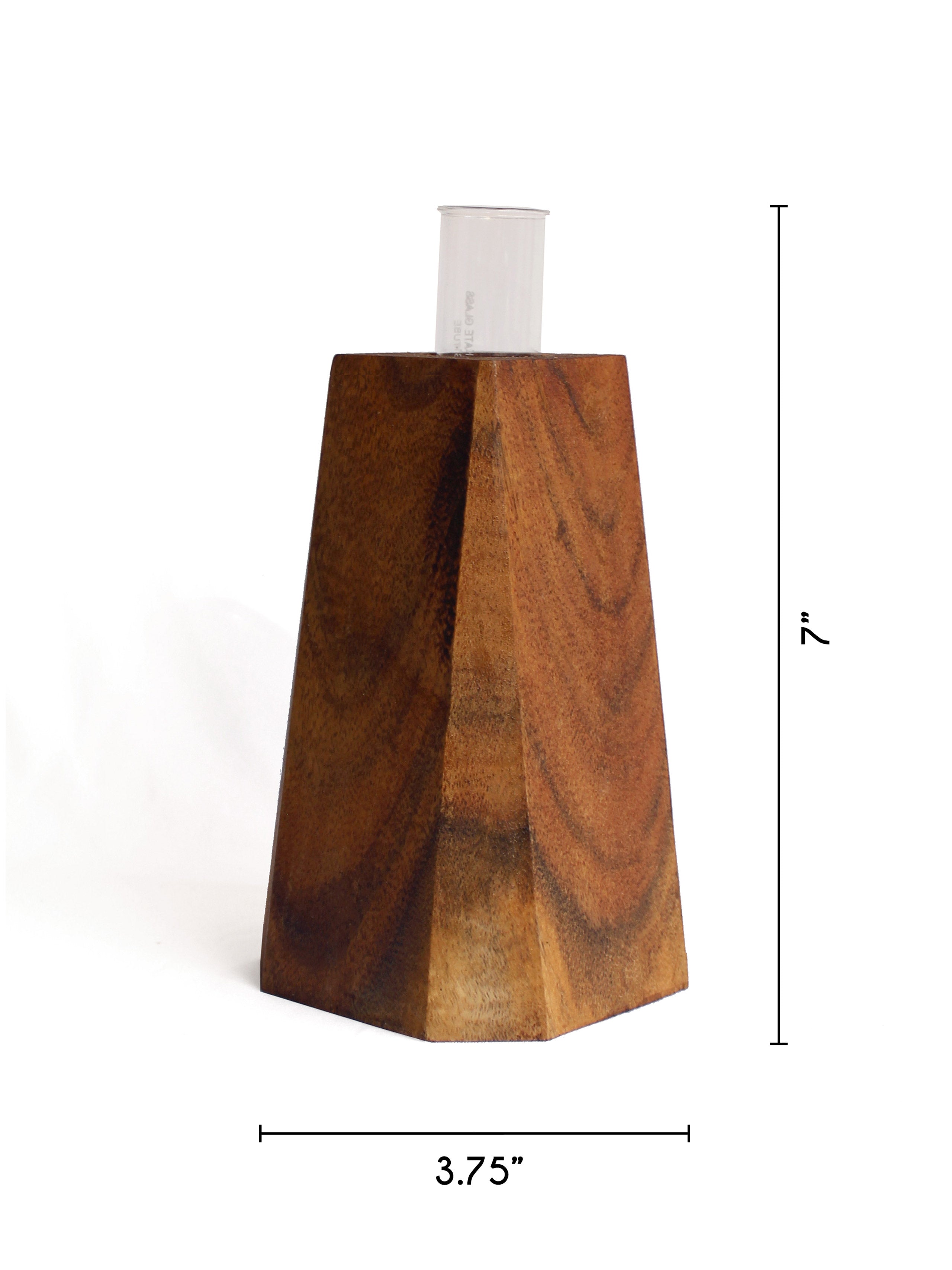 Faceted Pyramid Vase - Studio Indigene