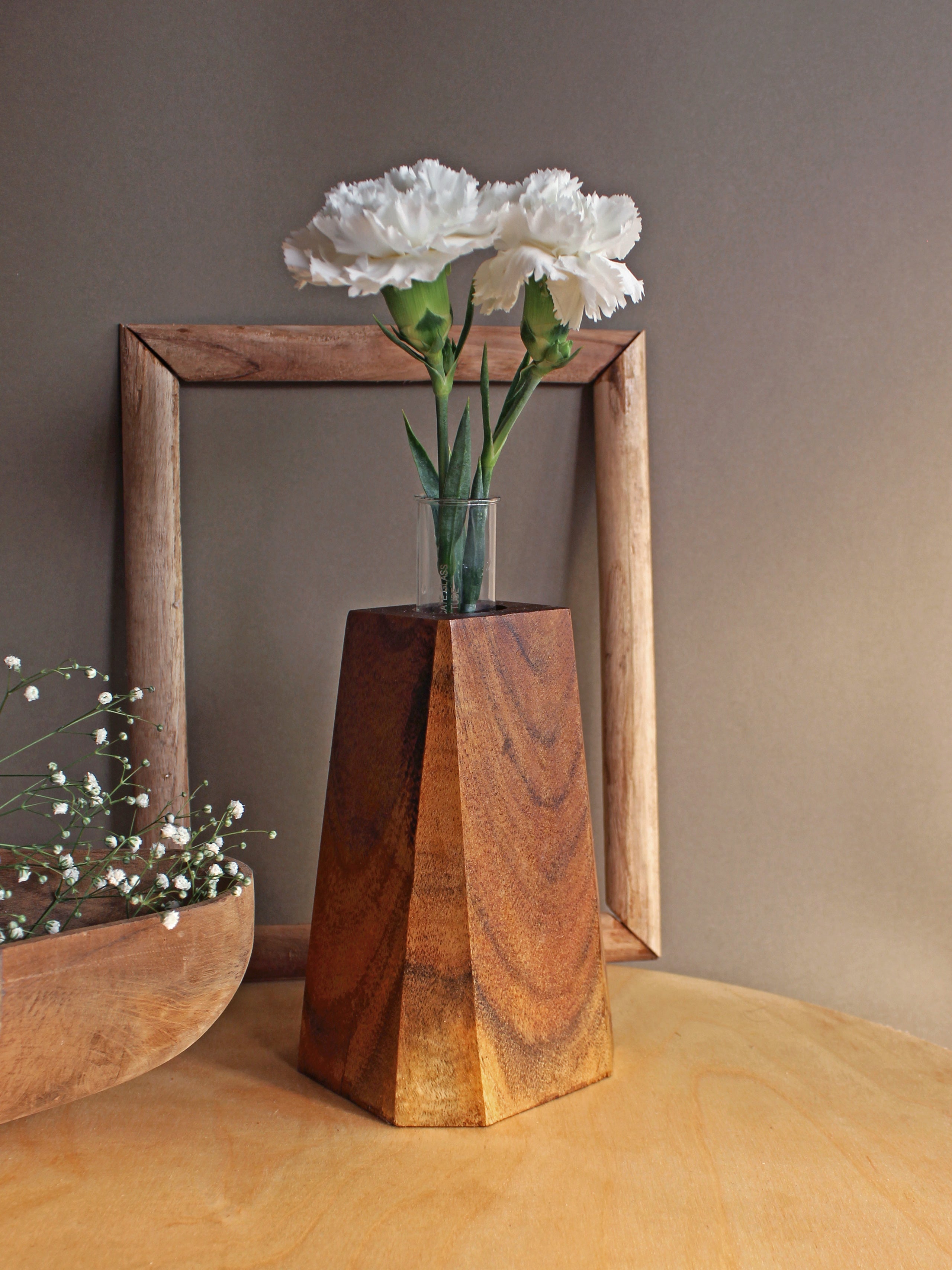 Faceted Pyramid Vase - Studio Indigene