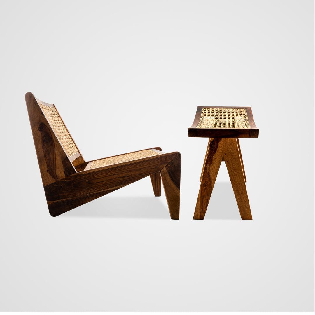 The Kangaroo Chair And Footstool