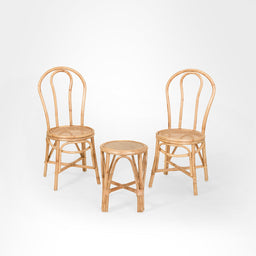 Thonet No. 18 Cane Chair And Side Table Set
