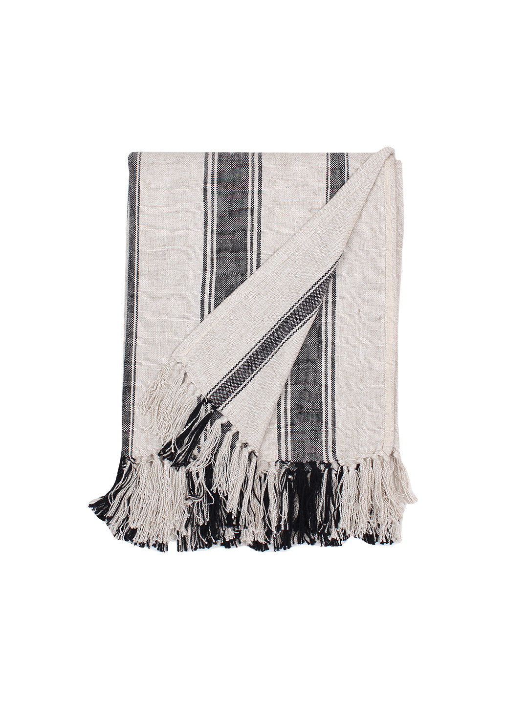 Satpura Throw - Black/Natural