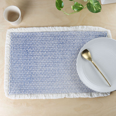 Akasam Placemat Set Of 2 Placemats (Blue)