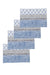 Nikrinta Placemat Set Of 4 Placemats (Blue)