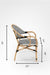 V Popsicle Cane Table With Armrest And Chairs Set