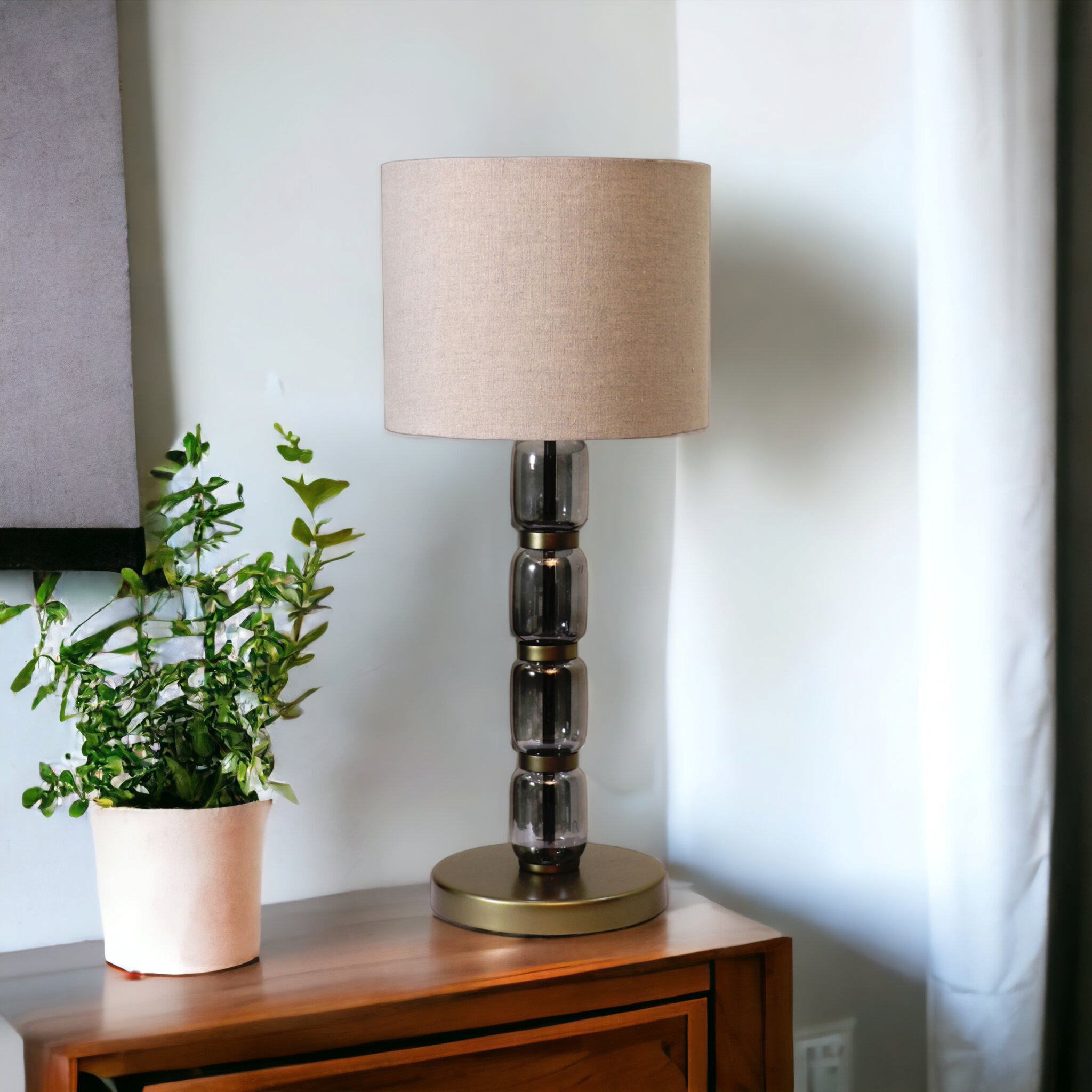 Valore Glass Table Lamp by homeblitz.in