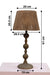 Vintage Jute Theory Table Lamp by homeblitz.in