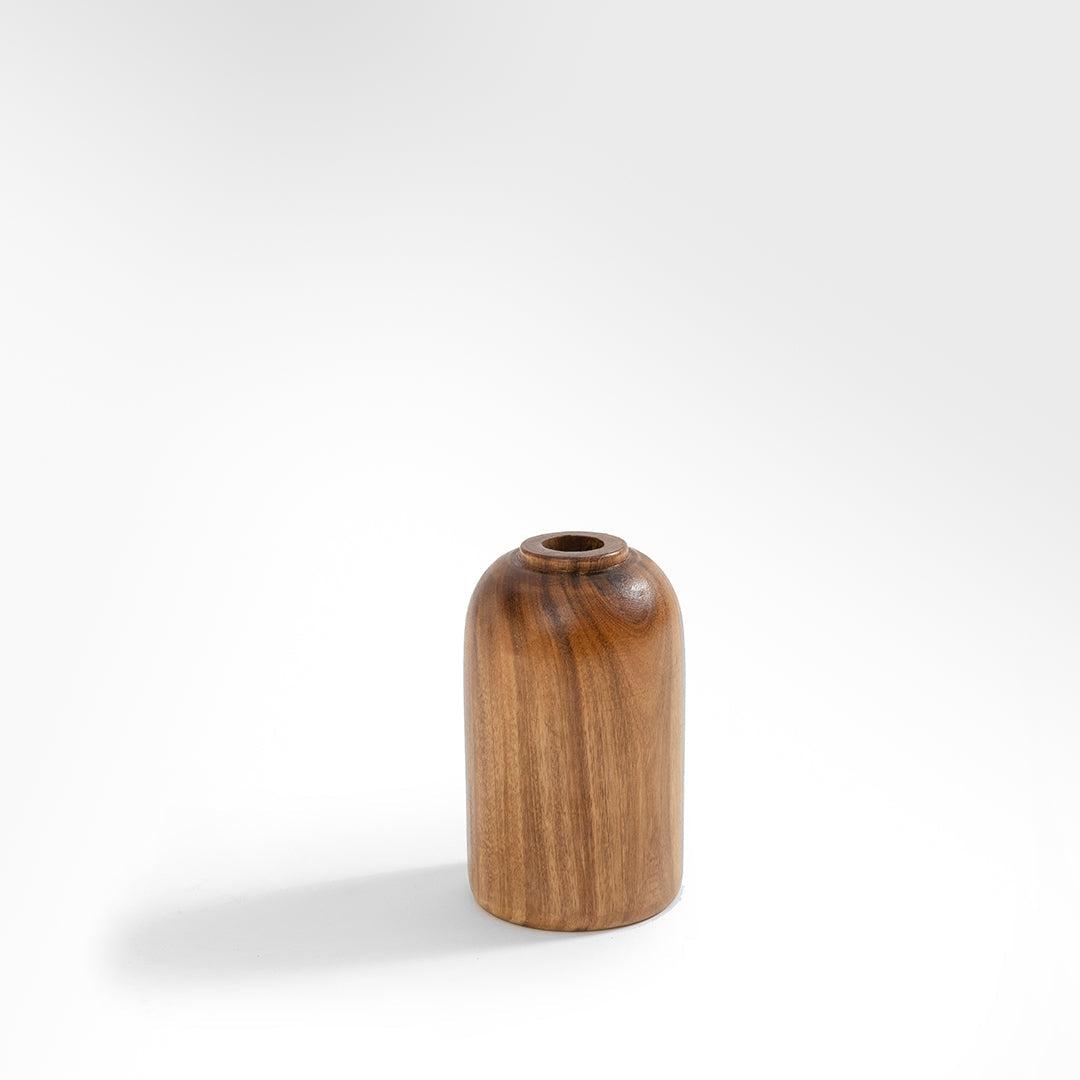 Wooden Cylindrical Vase