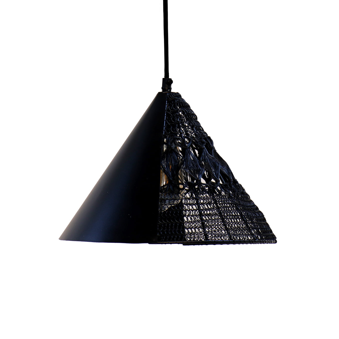 Warind Handcrafted Upward Cone Hanging Lamp by homeblitz.in