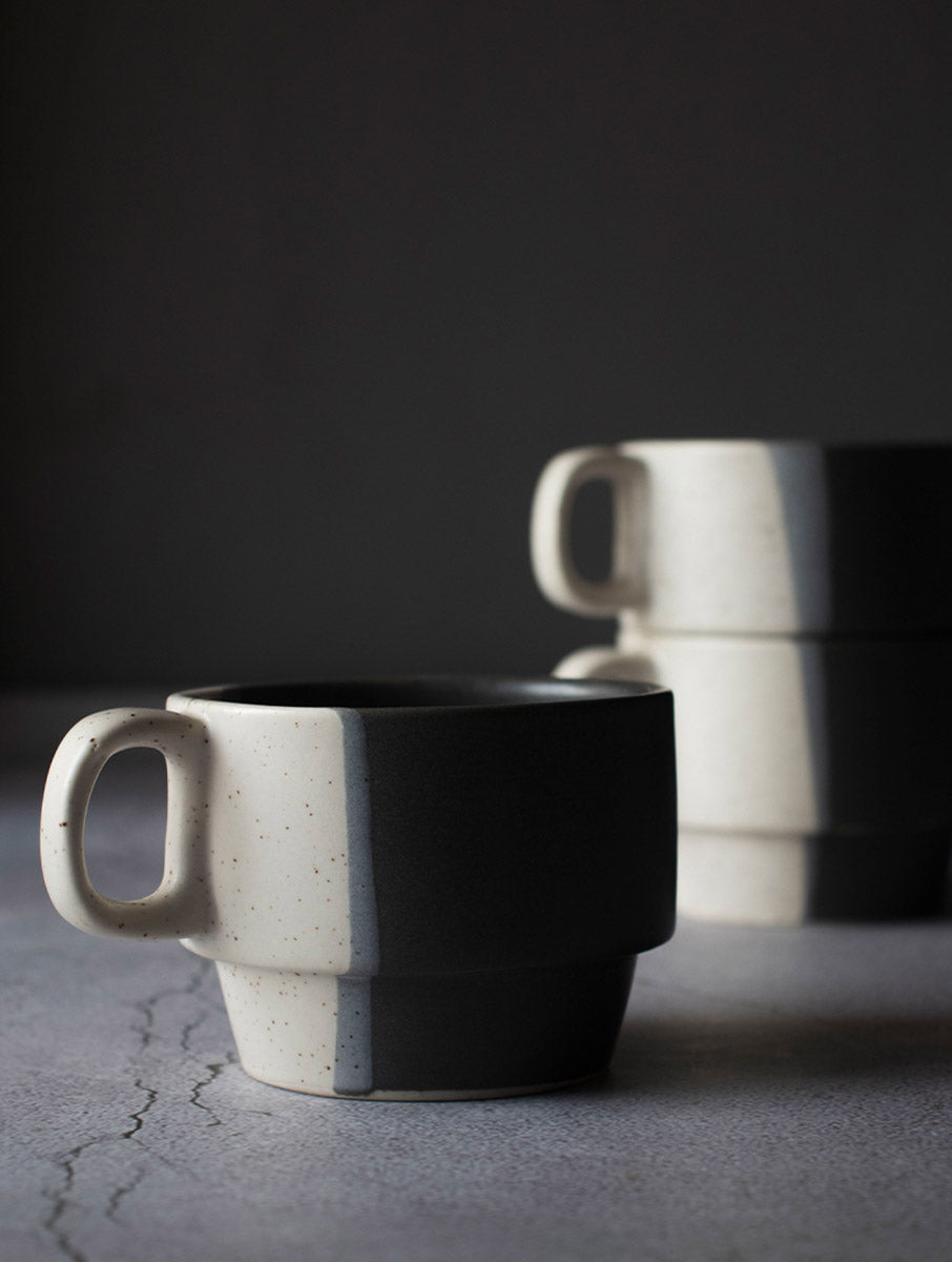 Black & White Stackable Mug