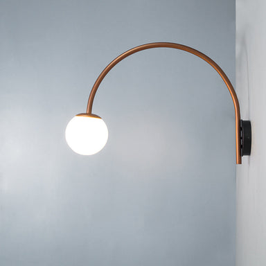 Cws101 Dijon Curved Wall Lamp Copper