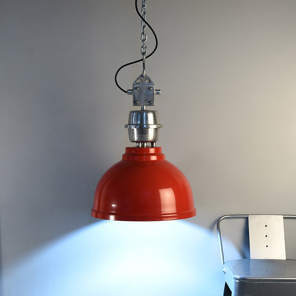 Clh154 Bernard Red Industrial Lamp