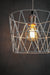 Clh114 Quintessential White Wire Hanging Cage Lamp Pendant Lighting