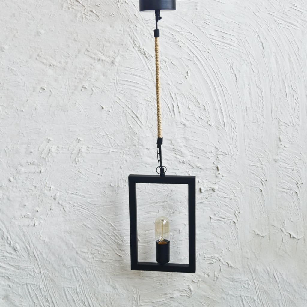 Clh146 Rectangle Frame Industrial Ceiling Pendant Lighting