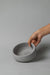 Concrete gray bowl inner finish