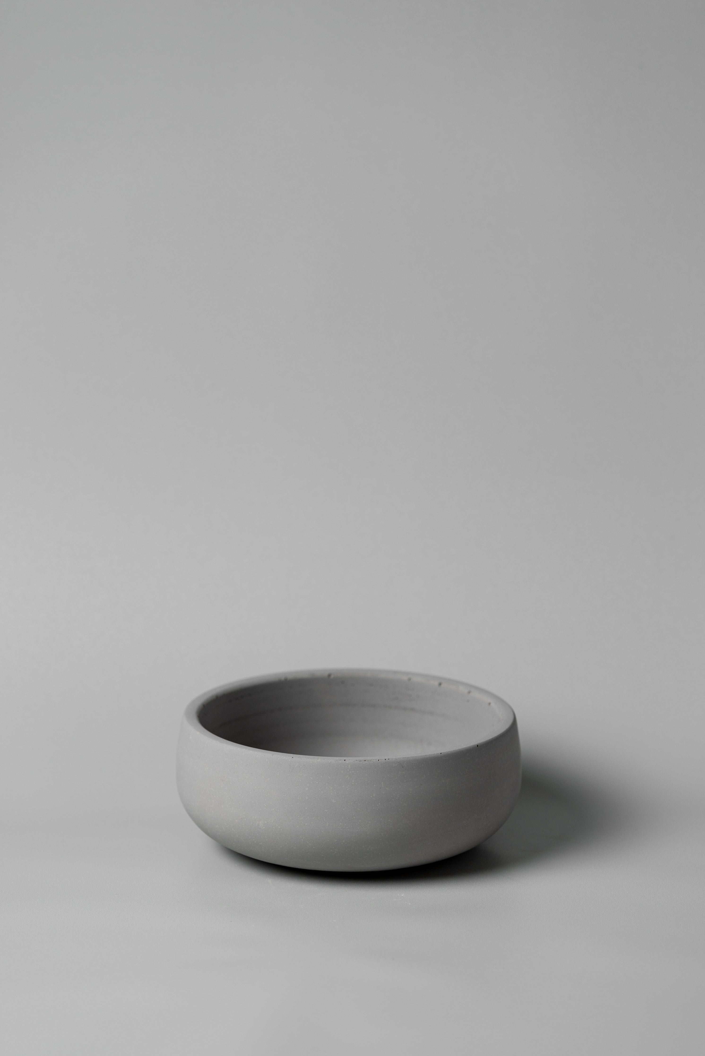 concrete gray bowl