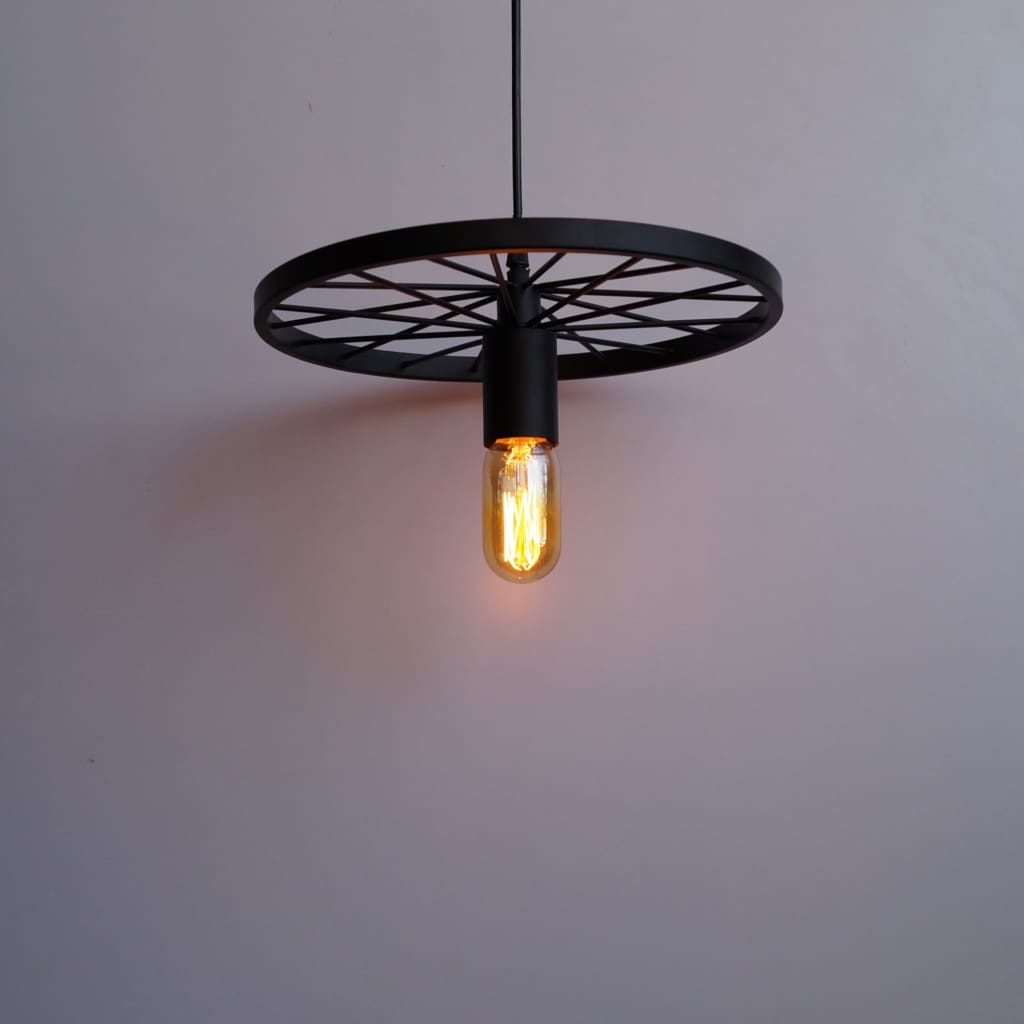 Clh137 Spoked Wheel Industrial Design Lamp