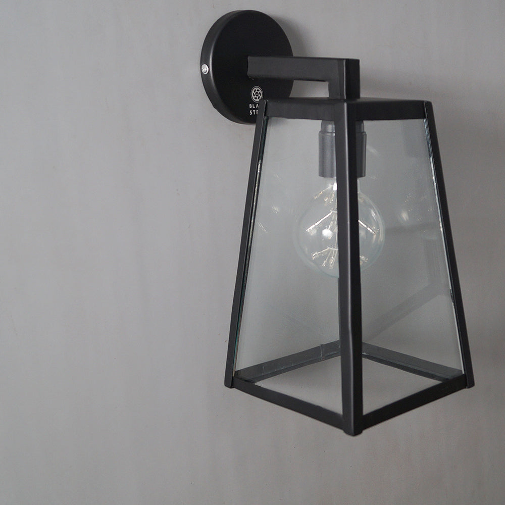 Cws125 Trapezoid Glass Geometric Industrial Wall  Lamp